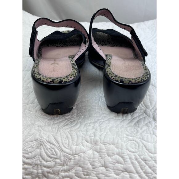 Jambu Women's Black Suede Slip-On Summer Vacation Wedge Shoes Size 11 - Picture 8 of 11